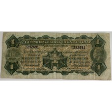 AUSTRALIA 1923 . ONE 1 POUND BANKNOTE . MILLER/COLLINS